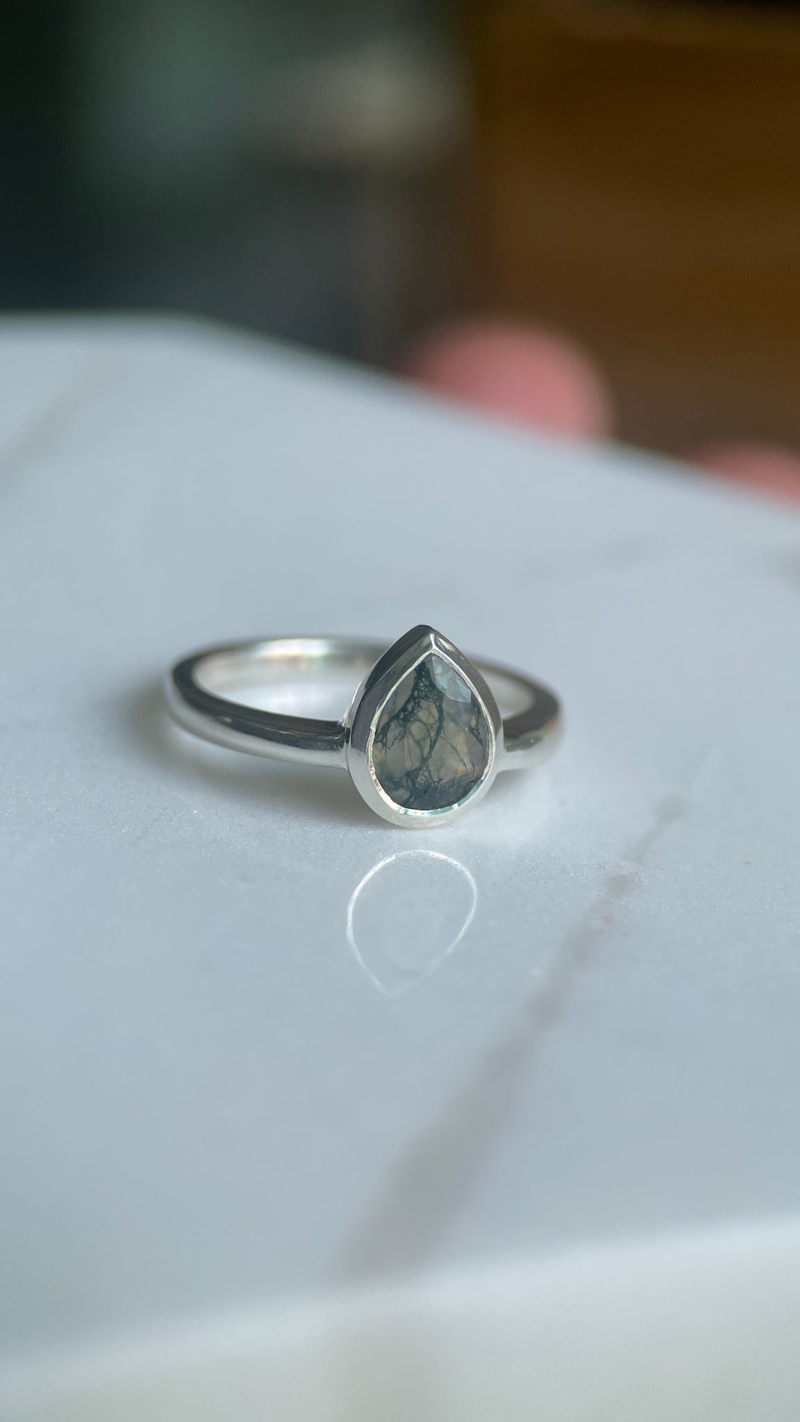 ELOWEN II MOSS AGATE-Rings-Corkysaintclair Melbourne