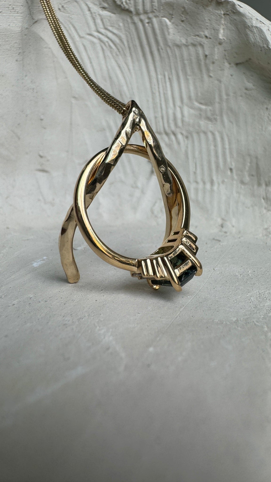 LIGHTHOUSE RING HOLDER PENDANT-Necklaces-Corkysaintclair Melbourne